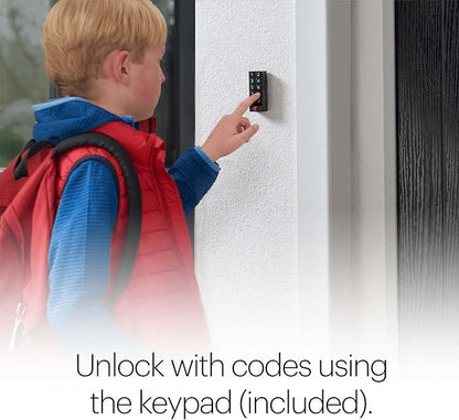 August Home Silver Wi-Fi Smart Lock and Smart Keypad, Keyless Door Lock for Front Entry Door, Great for Guests and Vacation Rentals, ‎AUG-SL05-KY1-S05