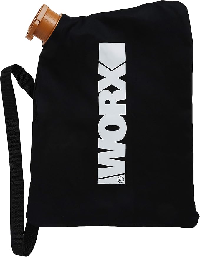 WORX WG505 TRIVAC 12 Amp 3-in-1 Electric Blower/Mulcher/Vacuum & 50026858 Trivac Leaf Collection Bag (WGBAG500)