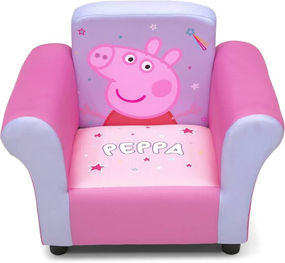Delta Children Kids Character Upholstered Chair, Peppa Pig