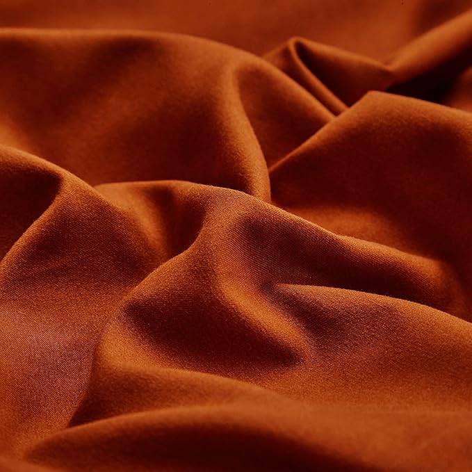 Burnt Orange Comforter Queen Rust Bedding Set Queen Reddish Caramel Color Terracotta Comforter 3 Pieces Women Lightweight Burnt Orange Queen Blanket Rust Queen Bed Comforter Set Durable