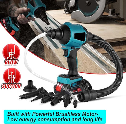 Cordless Dust Blower for Makita 18V Battery, 50000RPM Brushless Motor High Volume Compressed Air Duster for Computer Keyboard, Garage, Sawmill Room, Camping BBQ, Wood Workshop Cleaning(Tool Only)