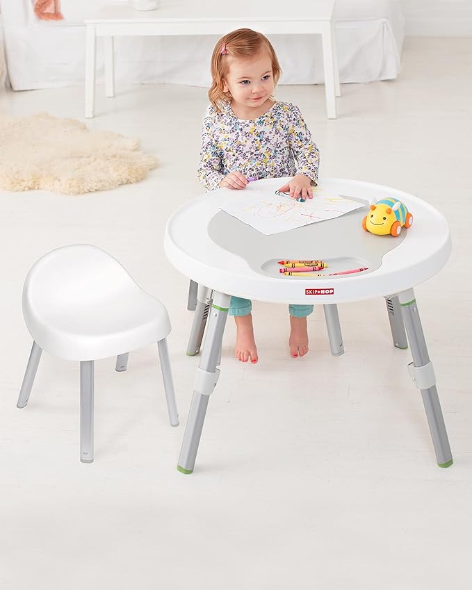Skip Hop Toddler's Activity Chairs, White & Baby Crawl Toy 3-Stage Developmental Learning Crawling Infant Toy, Explore & More Follow-Me Bee
