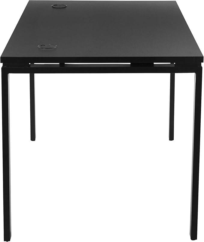 OSP Home Furnishings Prado Home Office Writing Desk, 48 Inches 30 Inches, 48-inches Wide x 30-inches High, Black