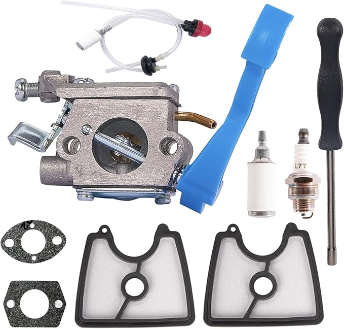 590460102 545081811 Carburetor for Husqvarna 125B 125BX 125BVX Leaf Blower Trimmer for Zama C1Q-W37 Carb 545 08 18-11 545112101 581798001 with Air Filter Fuel Line Kit