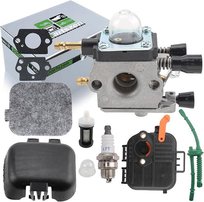 4229 120 0606 Carburetor for Sthil SH85 SH55 BG55 BG85 BG45 BG46 BG65 Zama C1Q-S68 Leaf Blower Parts with Air Filter Back Cover Tune Up Kit