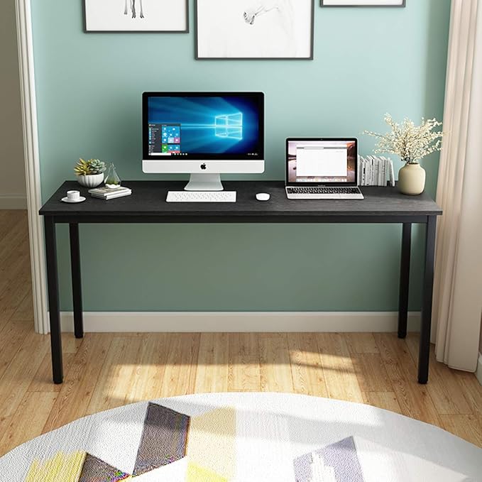 SogesGame YL-AC3-160VB-US8 Home Office Desks, X-Large, Black