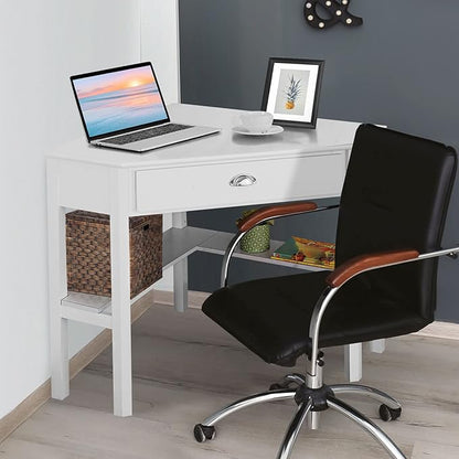 Giantex with One Drawer and One Storage Shelf, White Finish