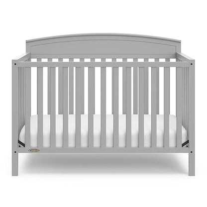 Graco Benton 5-in-1 Convertible Crib (Pebble Gray) – GREENGUARD Gold Certified, Converts from Baby Crib to Toddler Bed, Daybed and Full-Size Bed, Fits Standard Full-Size Crib Mattress