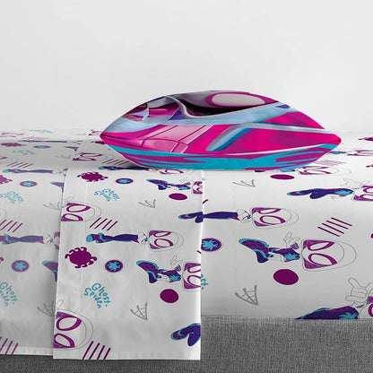Marvel Spidey & His Amazing Friends Ghost Spider Gwen 4 Piece Toddler Bed Set - Bedding includes Comforter & Sheet Set - Super Soft Fade Resistant Microfiber