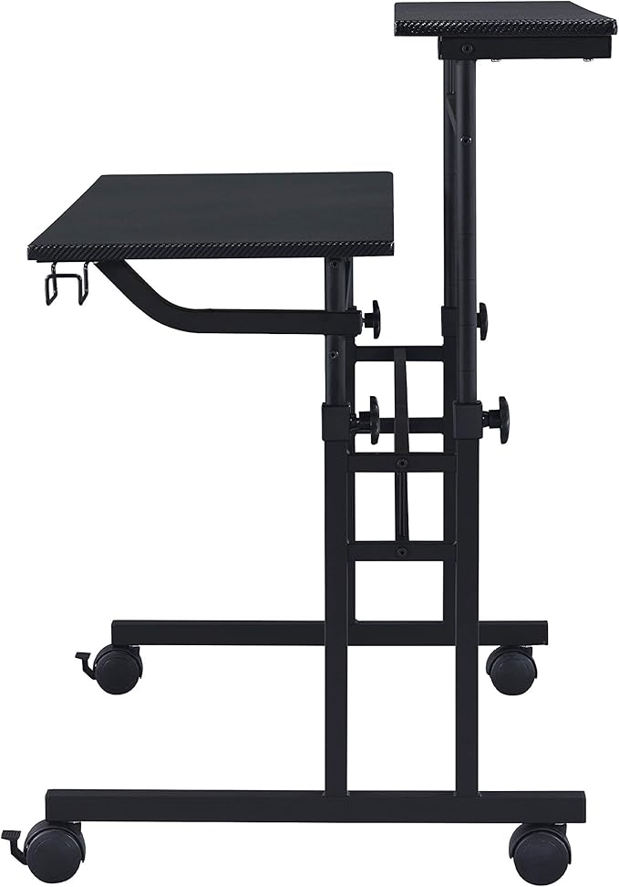 NicBex Laik-DW-00050-DX Desks, 35.25" W x 25" D x 28" H, Black