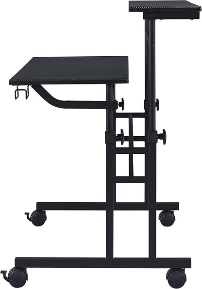 NicBex Laik-DW-00050-DX Desks, 35.25" W x 25" D x 28" H, Black