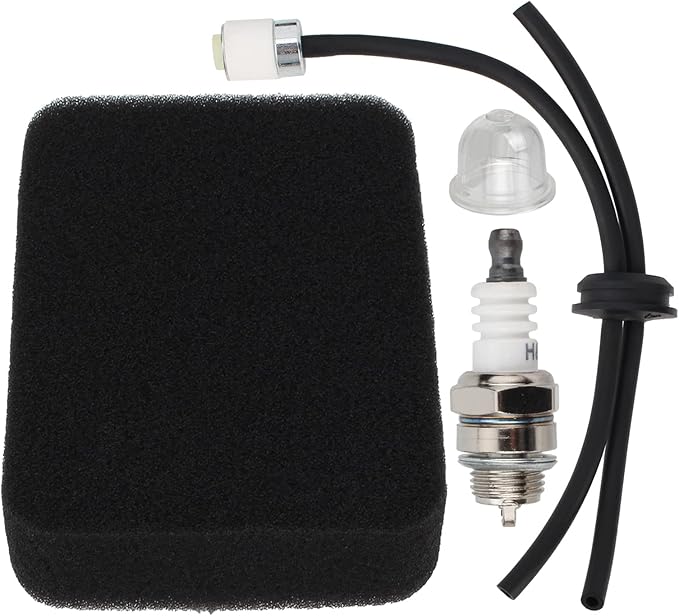 502844401 Air Filter for Red Max EBZ5100 EBZ5100Q EBZ5100RH EBZ5150 EBZ5150RH EBZ650 EBZ6500RH 50BT 350BT 350BF 560BFS 560BTS Backpack Blower with Fuel Line Spark Plug