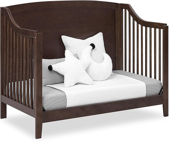 Delta Children Campbell 6-in-1 Convertible Crib - Greenguard Gold Certified, Walnut Espresso