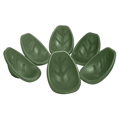 ECR4Kids Leaf Floor Seat, Rocker Chair, Hunter Green, 6-Piece