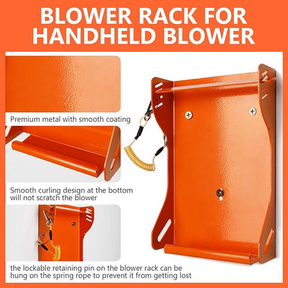 Blower Rack for Stihl BG-50,BG-56,BG-66,BG-86, Handheld Blower Holder Mount Rack