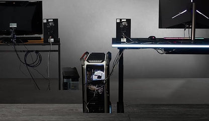 Cooler Master GD160 PC Gamimg Desk, Onesize, Black, Purple