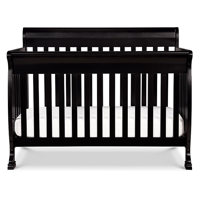 DaVinci Kalani 4-in-1 Convertible Crib in Ebony, Greenguard Gold Certified