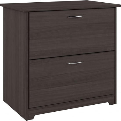 Bush Business Furniture Cabot 2 Drawer Lateral File Cabinet | Letter, Legal, and A4-size Document Storage for Home Office, 32W, Heather Gray