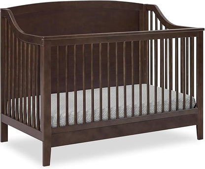 Delta Children Campbell 6-in-1 Convertible Crib - Greenguard Gold Certified, Walnut Espresso