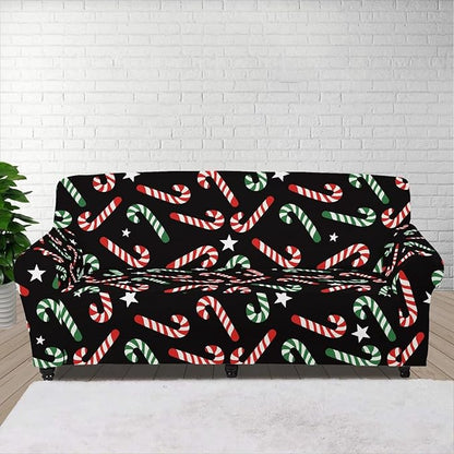 FKELYI Christmas Furniture Protector Easy Going Stretch Sofa Slipcover Non-Slip Sofa Couch Cover Washable Sofa Slipcovers L
