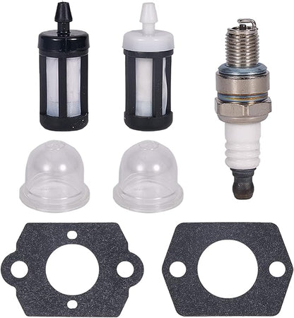 Air Filter Service Kit for Stihl BG86 BG86C SH86 SH86C BG56 BG66 Leaf Blower Replace OEM 4241 140 4400 4241 140 4404 4241 140 4403 - with Spark Plug Fuel Filter Primer Bulb Gasket Kit