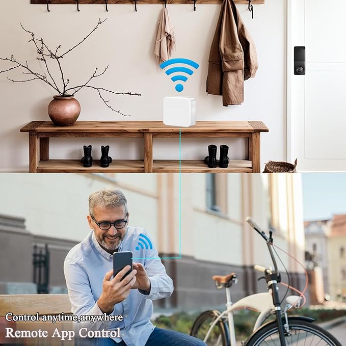 Smart Hub, WiFi Gateway for Smart Lock, G2 Gateway for Remote and Voice Control, Compatible with TTLock App, Alexa