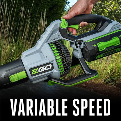EGO Power+ LB7654 765 CFM Variable-Speed 56-Volt Lithium-ion Cordless Leaf Blower with Shoulder Strap, 5.0Ah Battery and Charger Included