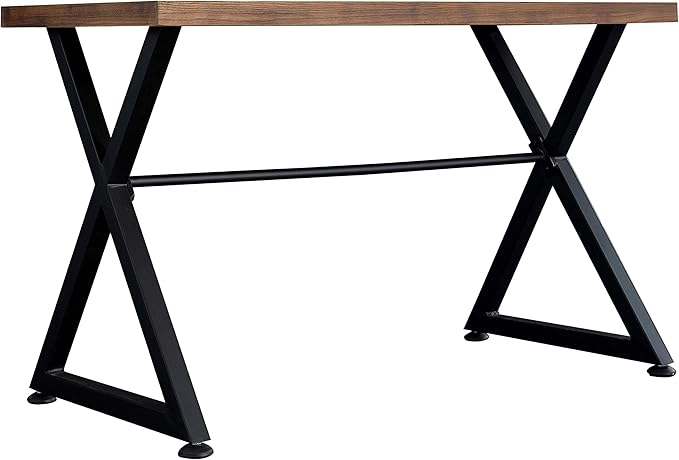 AC Pacific Nova Modern Industrial Home Office Computer and Working Desk Table, Brown/Midnight