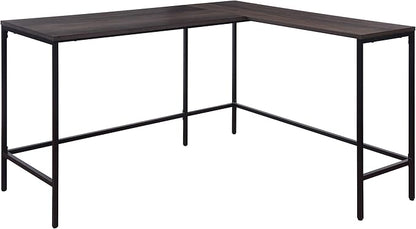 OSP Home Furnishings Contempo L-Shaped Desk, Ozark Ash