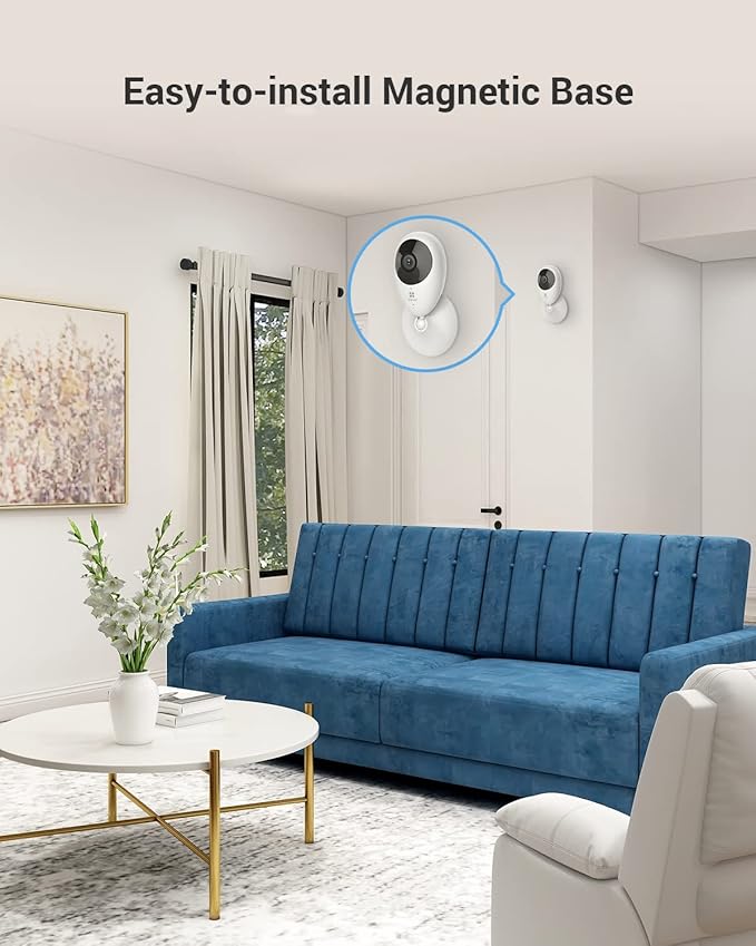 EZVIZ Indoor Security Camera 1080P, Motion Alert, Night Vision, Baby/Pet/Elder Monitoring, 2-Way Talk, Compatible with Alexa Google (C2C)