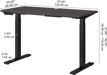Bush Business Furniture Move 60 Electric Ergonomic Sit-Stand Computer Table for Home and Professional Office, 48W x 24D, Storm Gray
