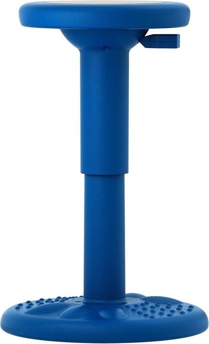 Studico ActiveChairs Adjustable Wobble Chair, Flexible Classroom Seating improves Focus, Posture & Helps ADHD/ADD. Classroom Stools, Active Wobble Chairs, Adjusts from 16.65" to 23.75" Ages 13-18 Blue