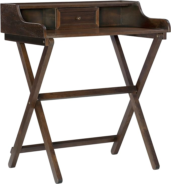 Linon Mable Folding Desk, Walnut