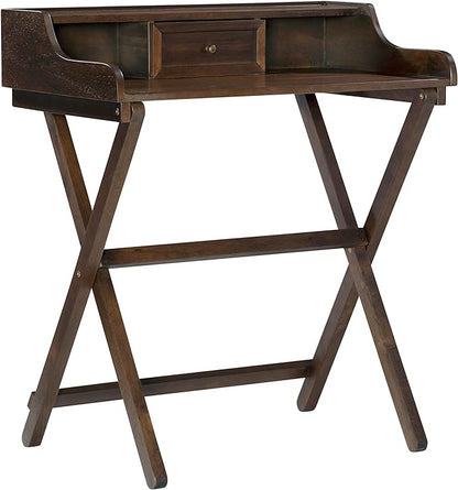 Linon Mable Folding Desk, Walnut