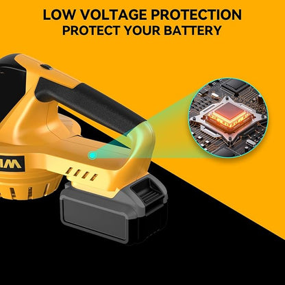 Cordless Leaf Blower for Dewalt 20V Max Battery,Handheld Electric Jobsite Air Blower,5 Variable Speed Up to 150MPH,100 CFM Powerful for Lawn Care,Snow Blow,Yard Clean(Battery Not Included)