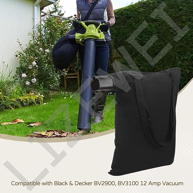 5140125-95 Leaf Blower Vacuum Vac Shoulder Bag，Compatible with Black & Decker BV3100/BV2900 Blower Replacement 5140117-99