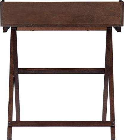 Linon Mable Folding Desk, Walnut