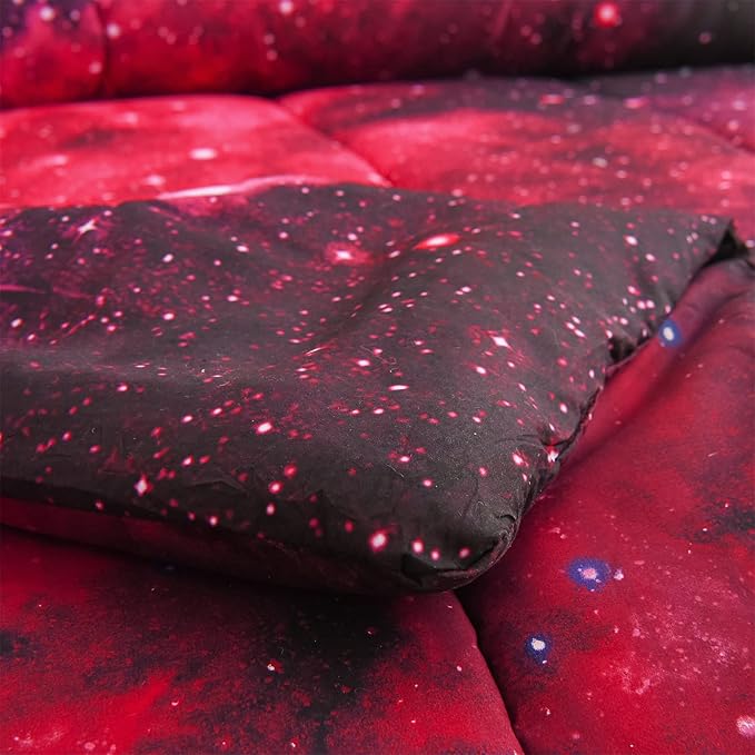 A Nice Night 3D Galaxy Blanket Comforter Bedding Sets Home Textile with Comforter Pillowcase, Full Size