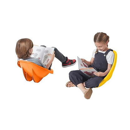 ECR4Kids Leaf Floor Seat, Rocker Chair, Primary, 6-Piece