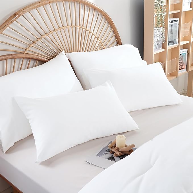 White Comforter California King Comforter Set - 3PCS Oversized Boho Beddsing Set Soft Fluffy Microfiber Comforter for All Season (1 Comforter, 2 Pillowcases)