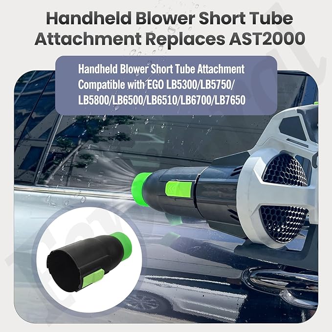 AST2000 Handheld Blower Short Tube Attachment for EGO LB5300/LB5750/LB5800/LB6500/LB6510/LB6700/LB7650, Compatible with Tapered Nozzle AN7650R and Spread Nozzle AN7650S- 7.5-inch Length