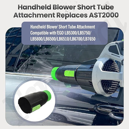 AST2000 Handheld Blower Short Tube Attachment for EGO LB5300/LB5750/LB5800/LB6500/LB6510/LB6700/LB7650, Compatible with Tapered Nozzle AN7650R and Spread Nozzle AN7650S- 7.5-inch Length
