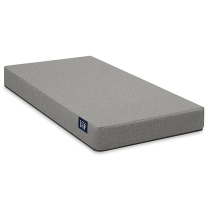 babyGap by Delta Children Oxford 6-in-1 Convertible Crib TrueSleep 2-Stage Deluxe Crib and Toddler Mattress (Bundle), Ebony/Natural