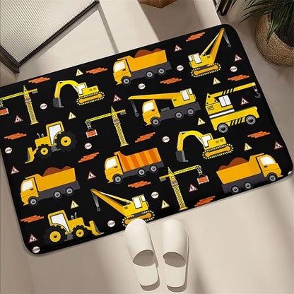Car Track Rug Construction Play Mat Car Rug for Boys Room Kids Rugs for Playroom Construction Mat for Kids Car Rug for Boys Room Construction Decor for Boys Room,Black 2'×3'