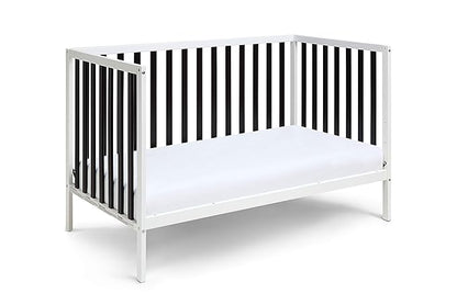 Baby Cache Deux Remi Island 3-in-1 Convertible Crib (Do Re Me) White & Black