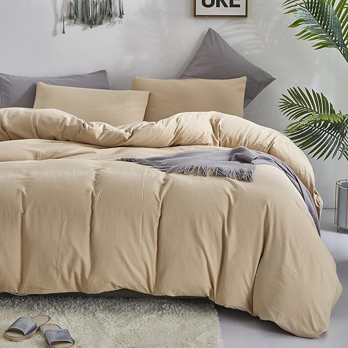 Champagne Comforter Set Queen Beige Bedding Set Women Light Khaki Comforter Set Queen 3 PCs Durable Comforter Queen Khaki Bedding Set Breathable Light Champagne Bed Comforter Set
