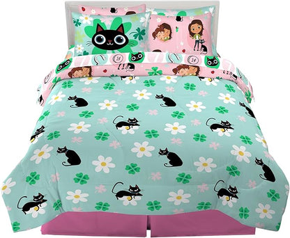 Skydance Luck Kids Bedding Super Soft Comforter and Sheet Set with Sham, 7 Piece Full Size, By Franco