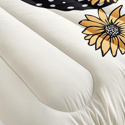 CVHOUSE Butterfly Bedding Set,Butterfly Comforter King,Butterfly Comforter Set for Girls Kids Teens,Butterflies Quilt Set with 1 Comforter and 2 Pillow Cases- 3 Piece