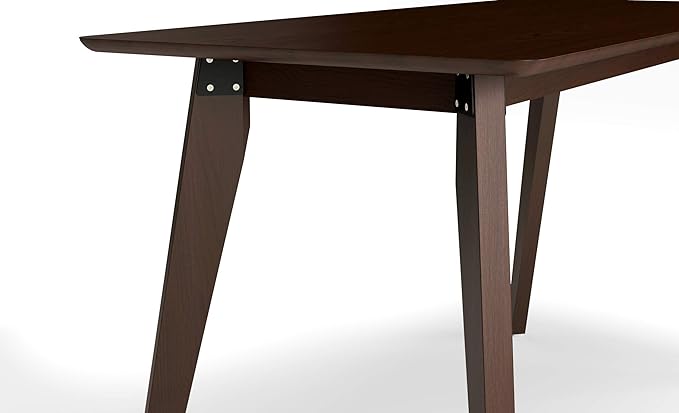 HON Basyx BSX55WPLMWMW Modern Home Office Wood Computer Desk, 55", Walnut