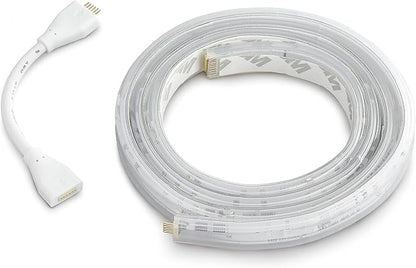 Philips Hue Indoor 3-Foot Smart LED Light Strip Plus Extension - Color-Changing Single-Color Effect - Requires Base Kit - Control with Hue App - Works with Alexa, Google Assistant and Apple HomeKit